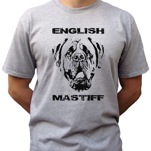 English mastiff grey - t, shirt