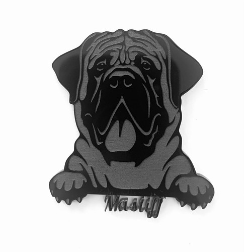 English mastiff dog engraved - english,