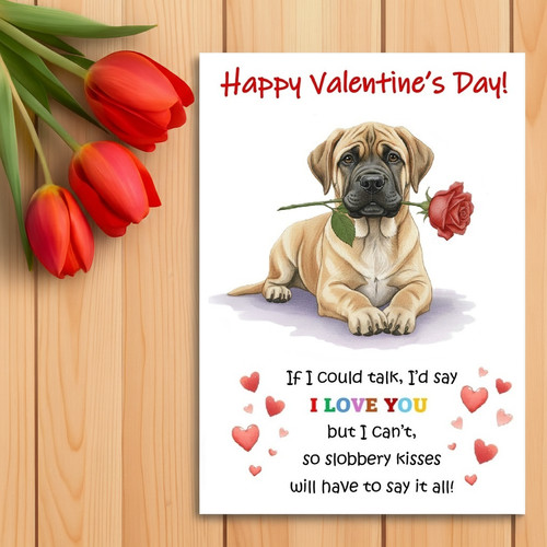English mastiff valentine - mastiff, valentine’s