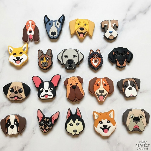 Dog croc charms - charms,