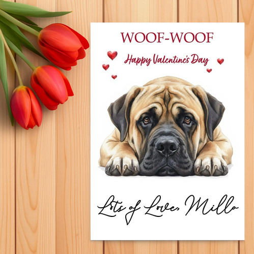 English mastiff personalised - mastiff,