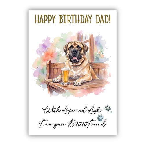 English mastiff dog birthday - english,