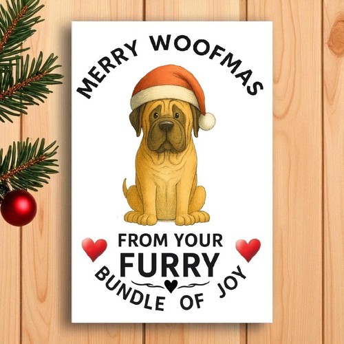 Merry woofmas dog - merry,