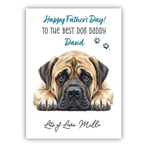 English mastiff personalised - mastiff,