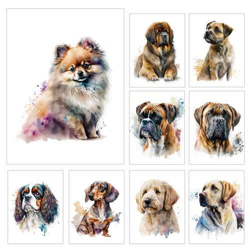 Dog wall art - art, print
