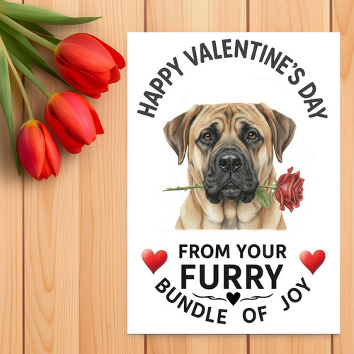 English mastiff valentine - english,