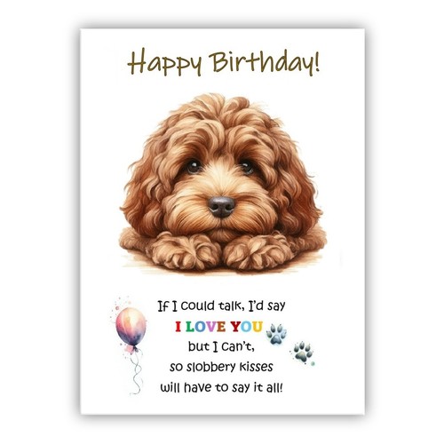 Birthday day card - card, from
