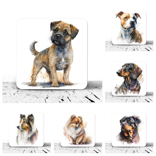 Drinks mats coasters dog - drinks,