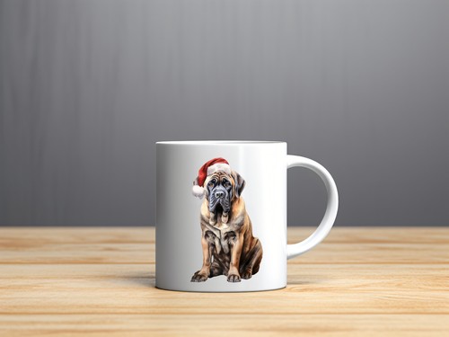 English mastiff dog christmas - ,