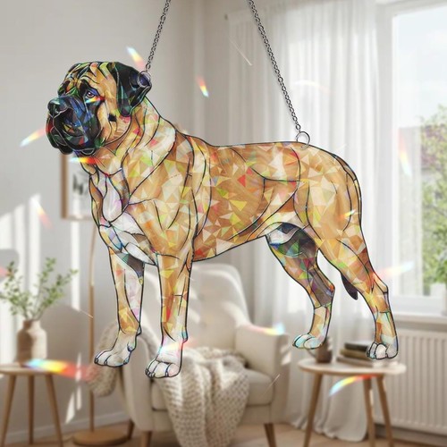 English mastiff acrylic - mastiff,