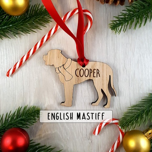 Personalised dog wooden oak - personalised,