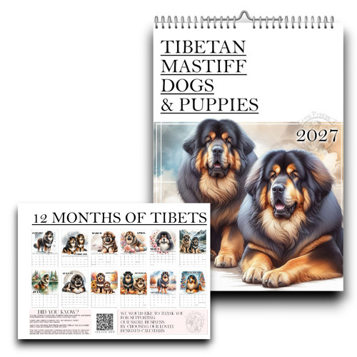 Tibetan mastiff calendar - tibetan,