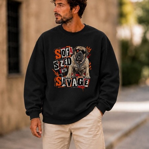 English mastiff punk - mastiff, sofa